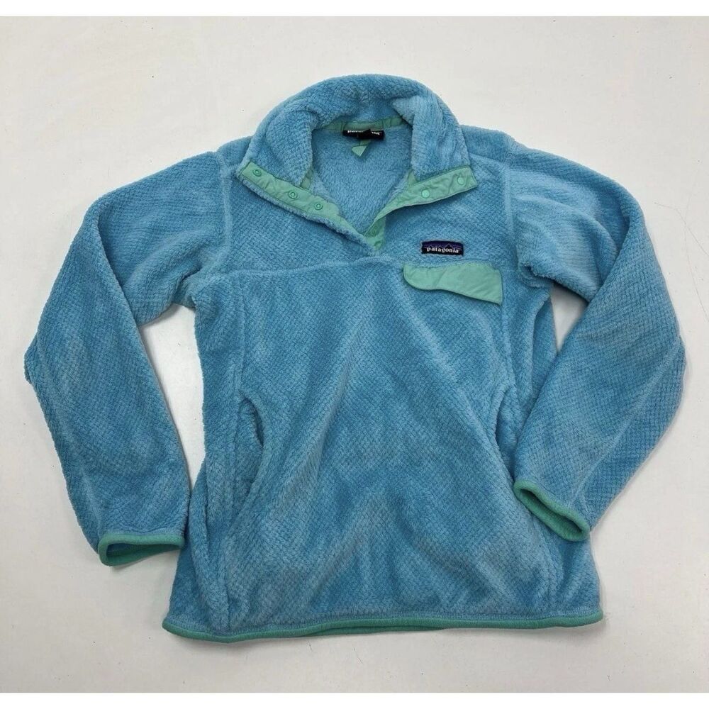Patagonia Re-Tool Snap-T Fleece Pullover | Women’s XS | Blue Green